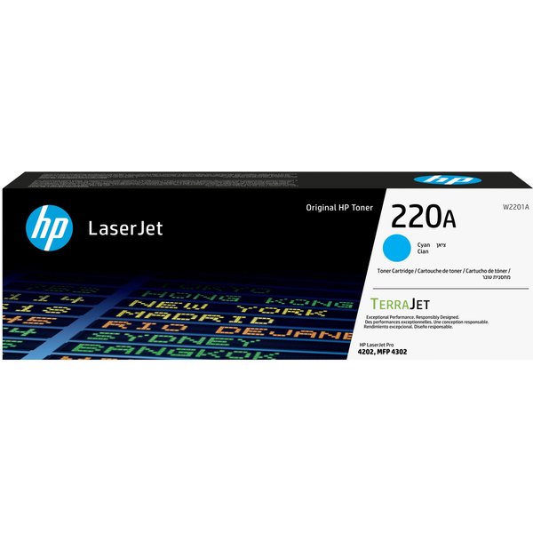 HP W2201A/220A Toner cartridge cyan. 1.8K pages ISO/IEC 19798 for HP C