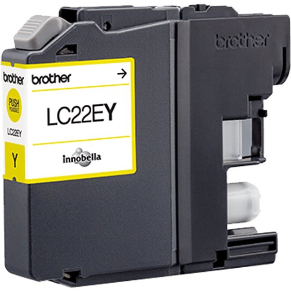 Brother LC-22EY Ink cartridge yellow. 1.2K pages ISO/IEC 24711 11.8ml