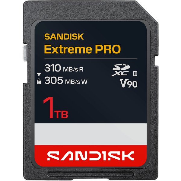 SanDisk Extreme PRO SD UHS-II V90 Card - 1TB