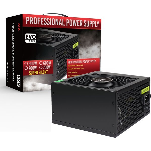 Evo Labs BR500-12BL power supply unit 500 W 20+4 pin ATX ATX Black