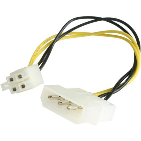 StarTech.com 6in LP4 to P4 Auxiliary Power Cable Adapter - TAA