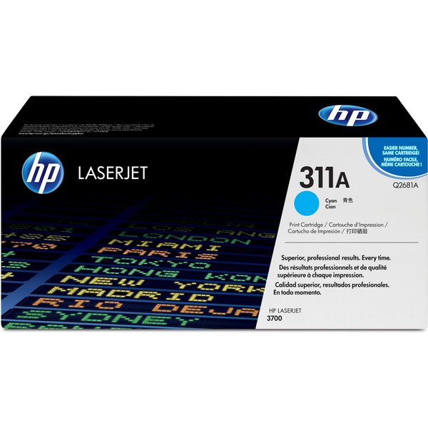 HP Q2681A/311A Toner cartridge cyan. 6K pages/5% for HP Color LaserJet