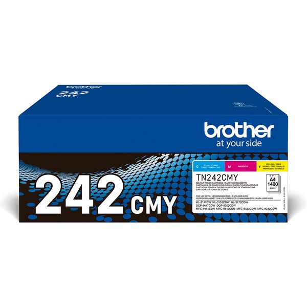 Brother TN-242CMY Toner MultiPack C.M.Y. 3x1.4K pages ISO/IEC 19798 Pa