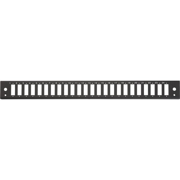 Equip 24-Port Front Panel for SC-Duplex. 1U. Black