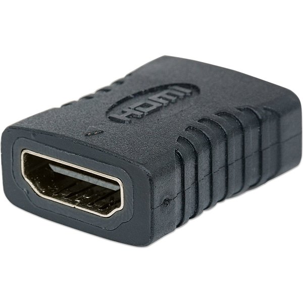 Manhattan HDMI Straight Coupler/Connector, 4K@60Hz, Suitable for ALL 4K & 1080p uses, Connect HDMI cables up to 5m on each side, Black, Female/Female, Ultra HD 4k x 2k,Lifetime Warranty,Fully Shielded,Gold Plated Contacts,Premium High Speed. Equivalent to
