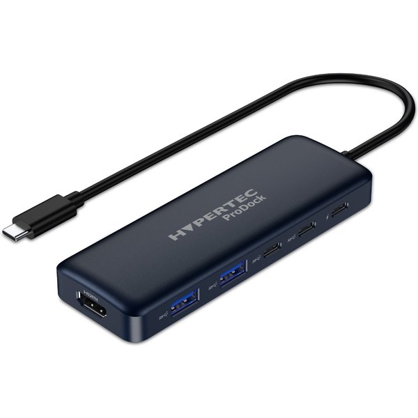 Hypertec ProDock - 6-in-1 USB-C Portable Hub. Included 1 x HDMI; 2 x U