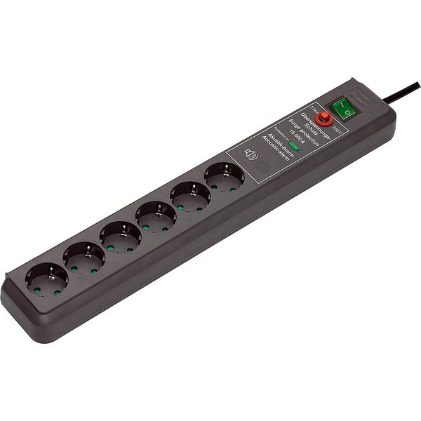Brennenstuhl Secure-Tec Surge Protection 15.000 A Black 6 AC outlet(s)