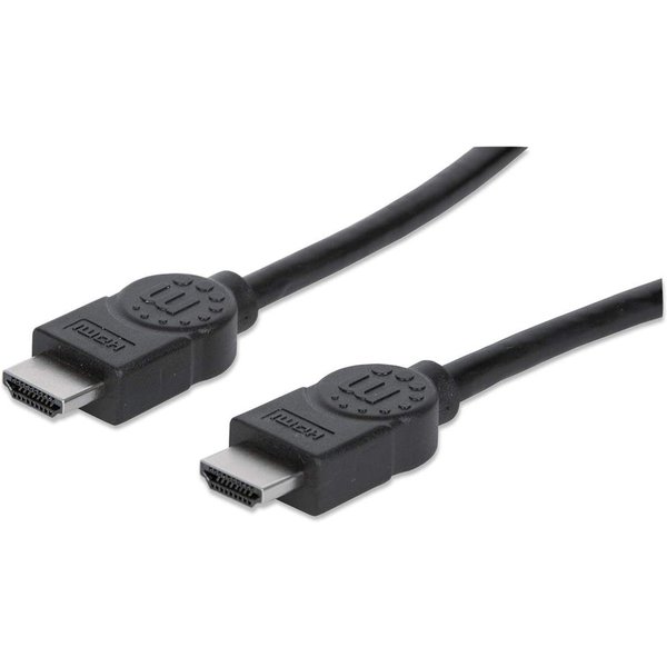 Manhattan HDMI Cable. 1080p@60Hz (High Speed). 10m. Male to Male. Blac