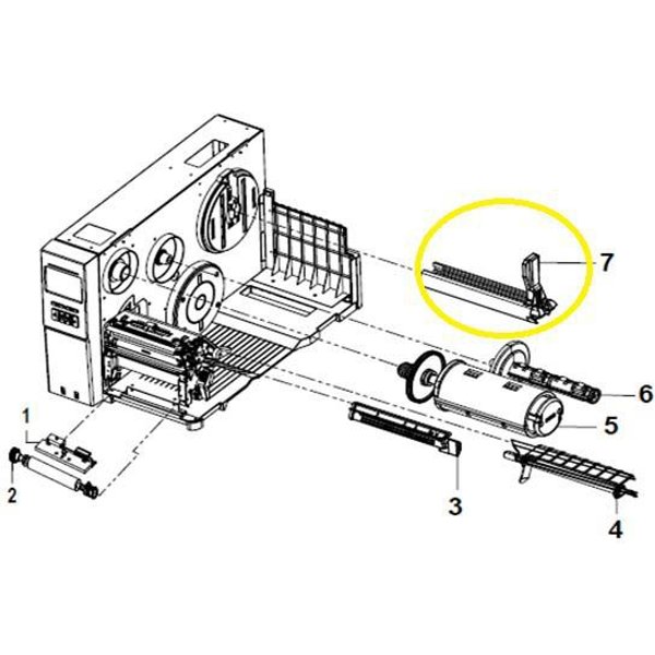 TSC LABEL SUPPLY SPINDLE ASSY (MH241/MH241T SERIES)