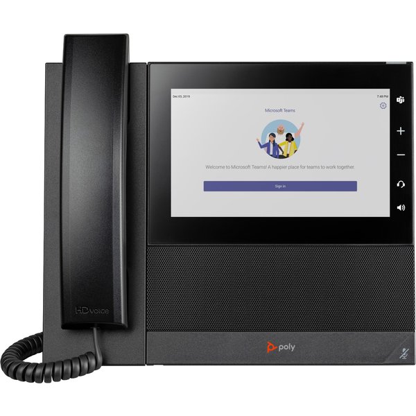 HP Poly CCX 600 Business Media Phone for Microsoft Teams and PoE-enabl
