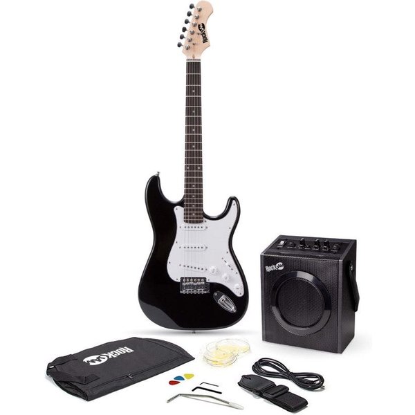 PDT RockJam Elec Guitar Super Kit Black