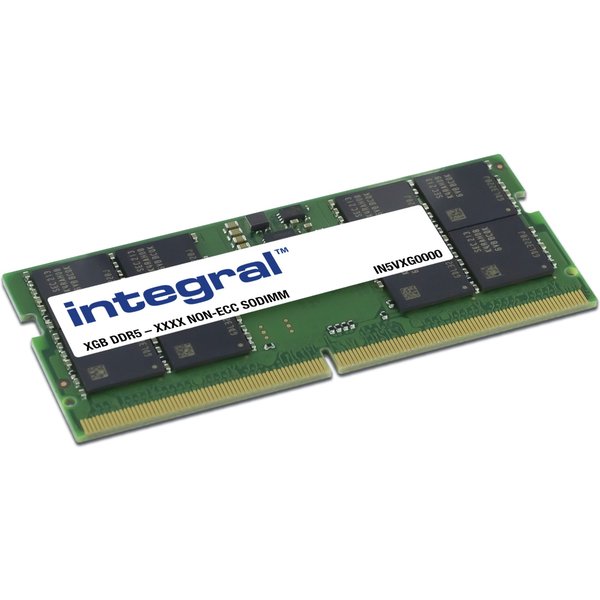 Integral 8GB LAPTOP RAM MODULE DDR5 5600MT/s PC5-44800 UNBUFFERED NON-