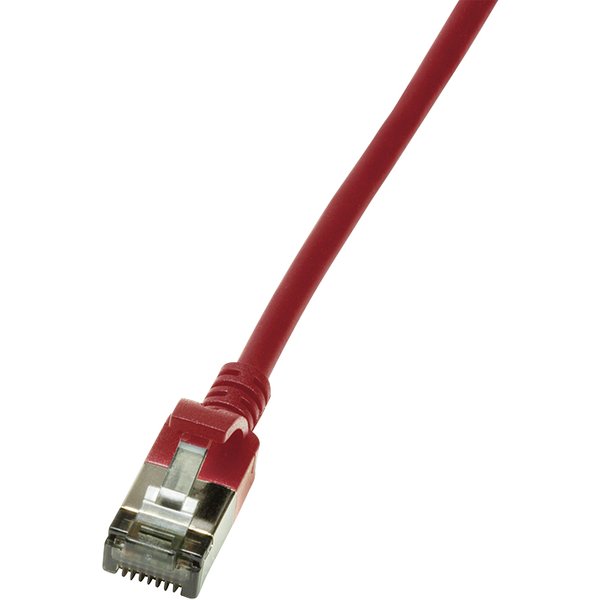 LogiLink CQ9064S networking cable Red 0.3 m Cat6a S/UTP (STP)