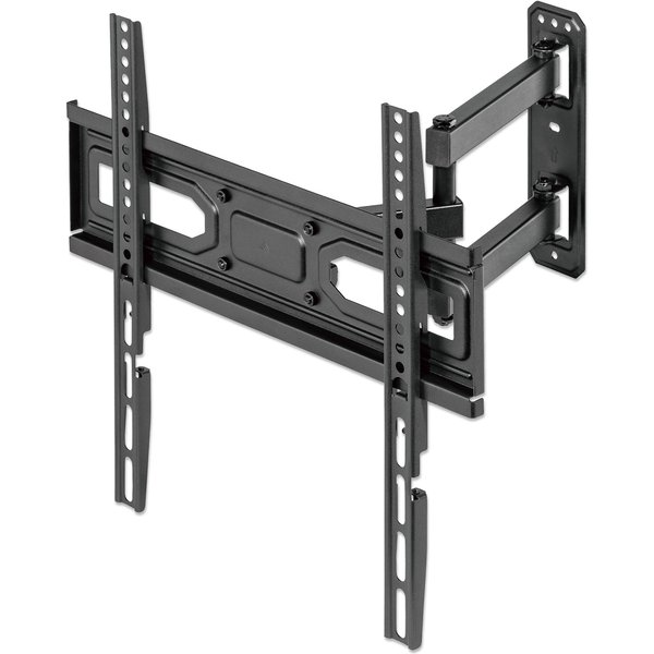 Manhattan Wall Mount for TV & Monitors (Full Motion), For screens 32" to 55", VESA compatability: all between 100x100mm and 400x400mm - check the dimensions of the four mounting holes on back of screen to ensure it fits, Max 35kg, Black, Bracket