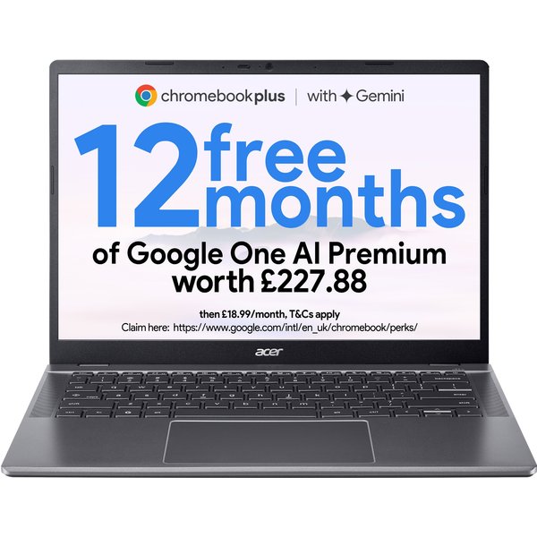 Acer Chromebook Plus 514 CB514-5H Traditional Laptop - Intel Core 5 12
