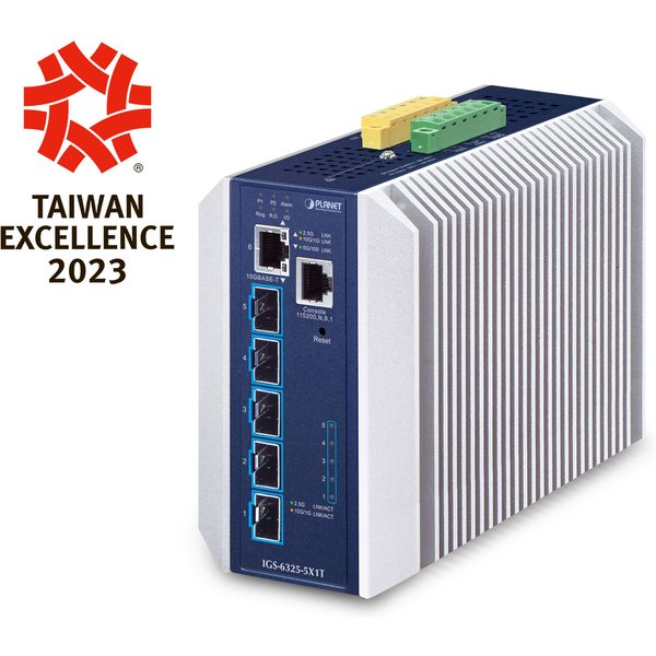 PLANET Industrial Layer 3 5-Port Managed L3 10G Ethernet (100/1000/100