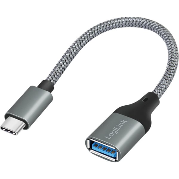 LogiLink USB 3.2 Gen1 Type-C adapter. C/M to USB-A/F. OTG. auminum. 0.