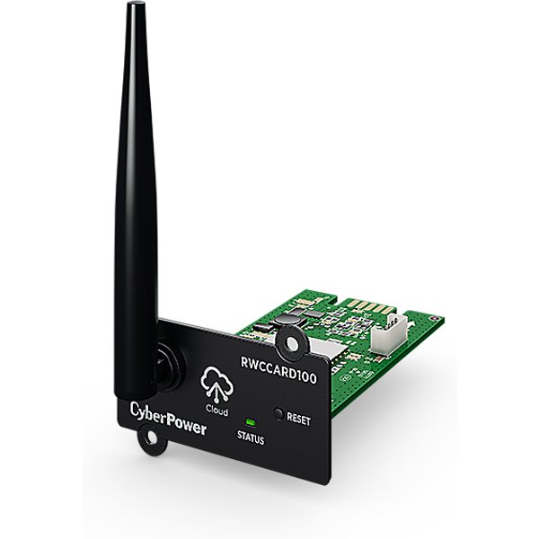 CyberPower RWCCARD100. Internal. Connectivity technology: Wireless Interface: WLAN. Top Wi-Fi standard: Wi-Fi 4 (802.11n) Wi-Fi band: Single-band (2.4 GHz). Product colour: Black Green Metallic