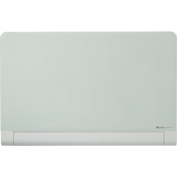 Nobo Impression Pro Glass Magnetic Whiteboard concealed pen tray 85&qu