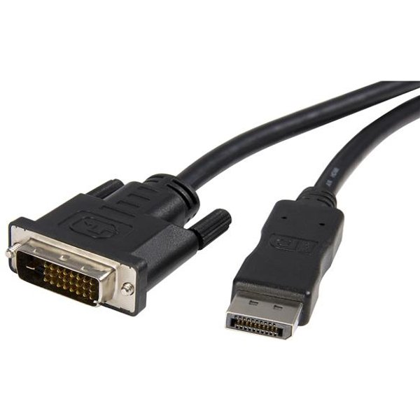 StarTech.com 10ft (3m) DisplayPort to DVI Cable - DisplayPort to DVI Adapter Cable 1080p Video - DisplayPort to DVI-D Cable Single Link - DP to DVI Monitor Cable - DP 1.2 to DVI Converter