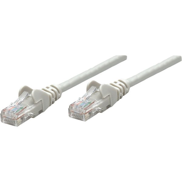Intellinet Network Patch Cable Cat6A 20m Grey Copper S/FTP LSOH / LSZH PVC RJ45 Gold Plated Contacts Snagless Booted Lifetime Warranty