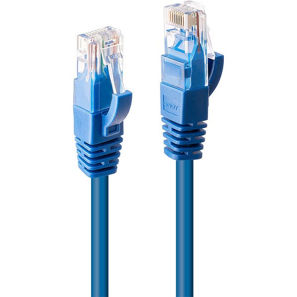 Lindy 10m Cat.6 U/UTP Network Cable. Blue