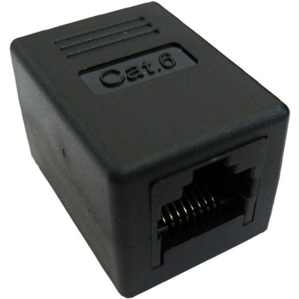 VALUE RJ-45 Modular Coupler. Cat.6. unshielded. black