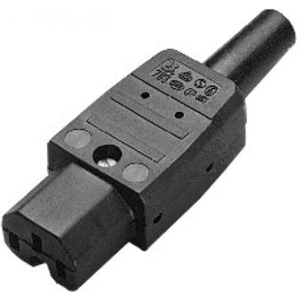 Mercodan 941245 electrical power plug C15 Black