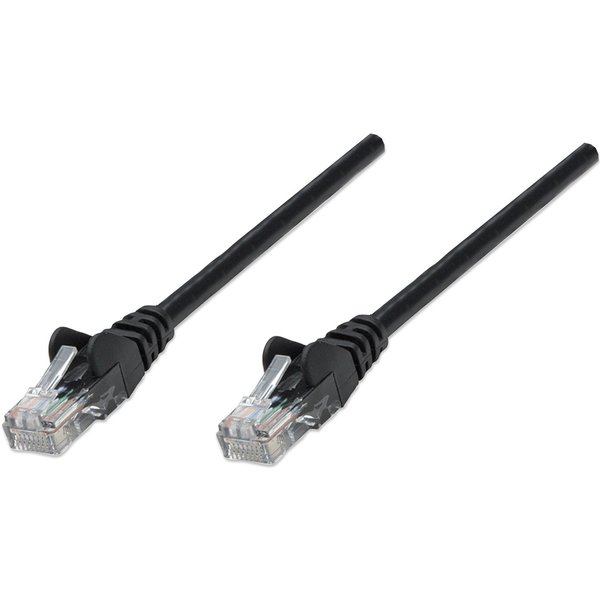 Intellinet Network Patch Cable. Cat5e. 0.25m. Black. CCA. U/UTP. PVC.