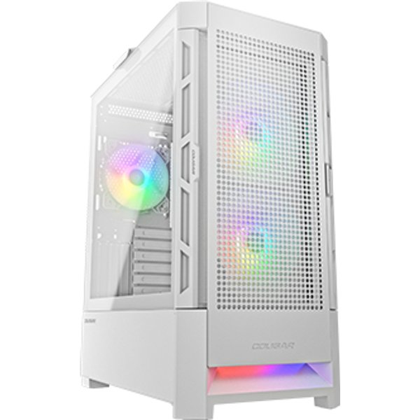 COUGAR Midi Tower Case Airface. ARGB. White