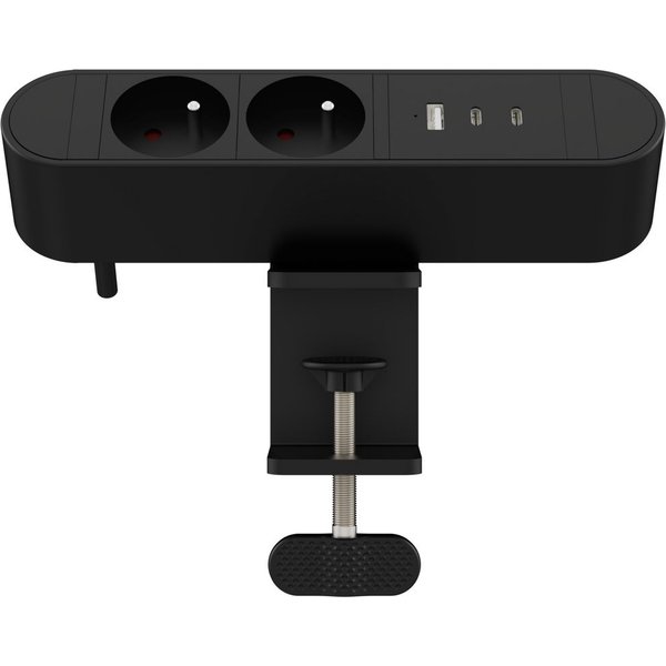 Microconnect MC-MDPS-FR2-30W power extension 1.8 m 2 AC outlet(s) Blac