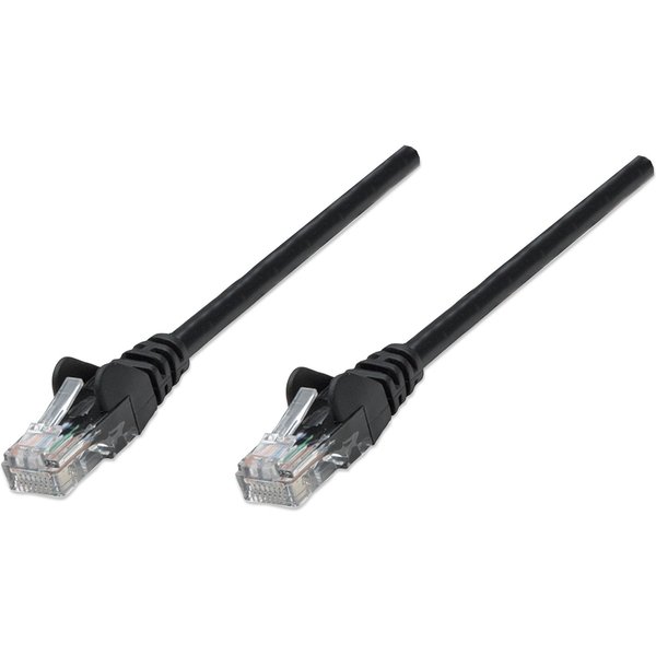 Intellinet Network Patch Cable. Cat5e. 1m. Black. CCA. U/UTP. PVC. RJ4