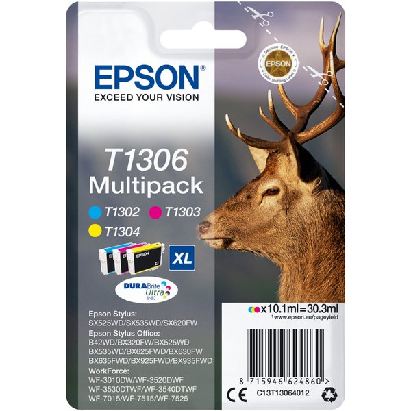 Epson C13T13014012/T1301 Ink cartridge black XL. 945 pages 25.4ml for
