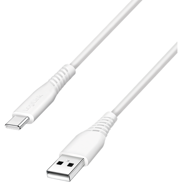 LogiLink USB 2.0 Type-C cable. C/M to A/M. 480 Mbps. 15W. white. 2 m