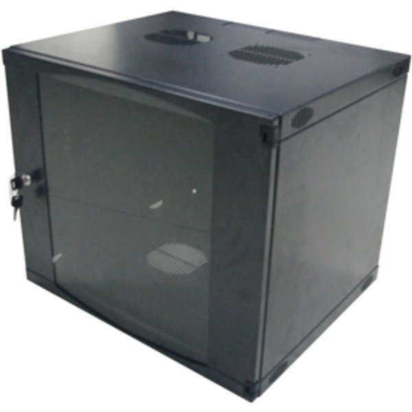 LogiLink W06F64B rack cabinet Wall mounted rack Black
