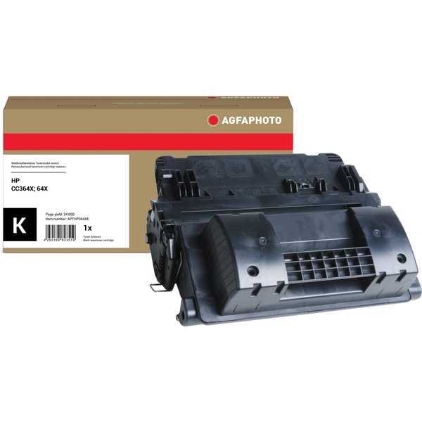AgfaPhoto Compatible Toner Cartridge. Black. Replacement for HP CC364X