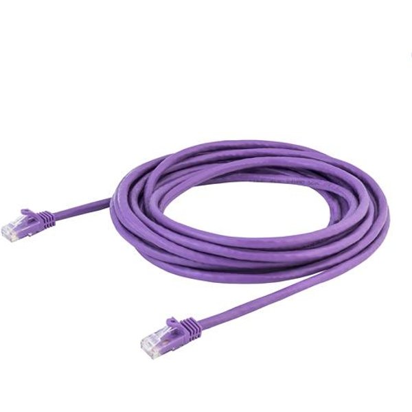 StarTech.com 5m CAT6 Ethernet Cable - Purple CAT 6 Gigabit Ethernet Wi
