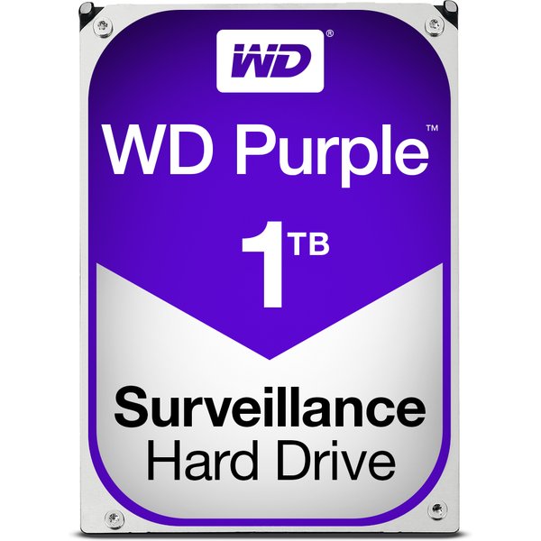 Western Digital Purple internal hard drive 1 TB 5400 RPM 64 MB 3.5&quo