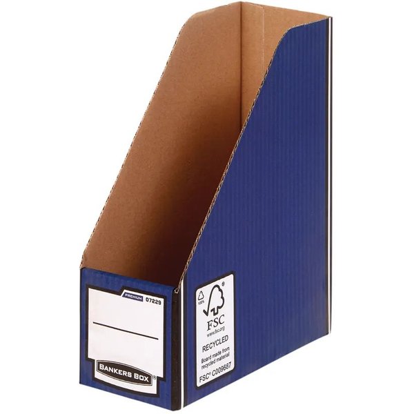Bankers Box Magazine File Blue Pack of 5