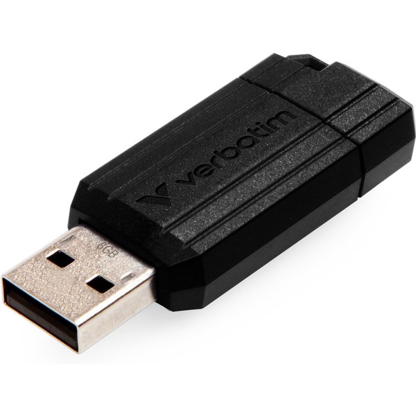 Verbatim PinStripe - USB Drive 8 GB - Black