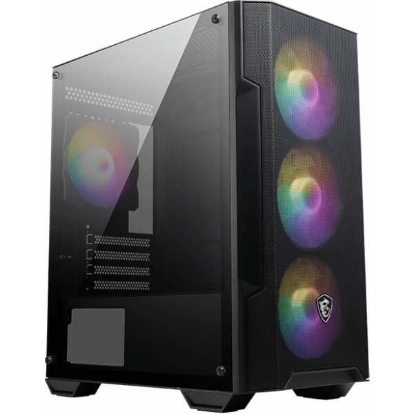 MSI MAG Forge M100A Micro Tower Black. Transparent
