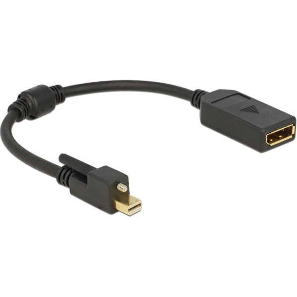 DeLOCK 62638 DisplayPort cable 0.25 m Mini DisplayPort Black
