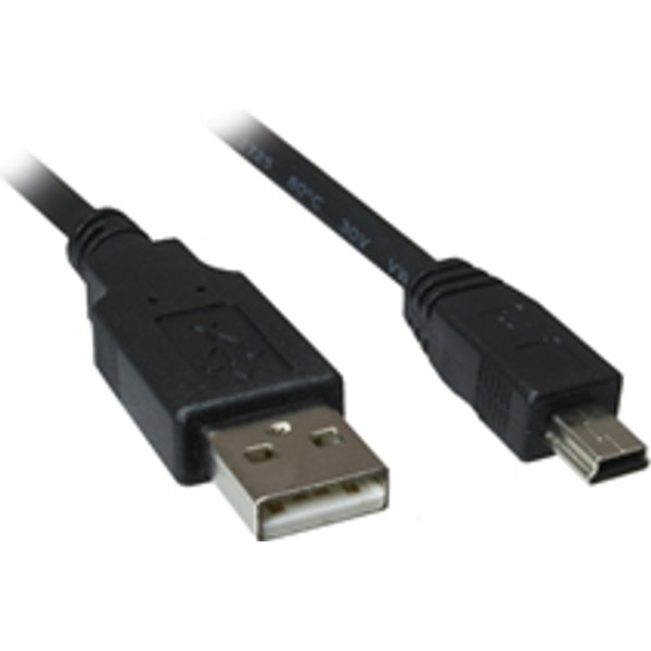 Sharkoon 4044951015566 USB cable 1 m USB 2.0 USB A Mini-USB B Black