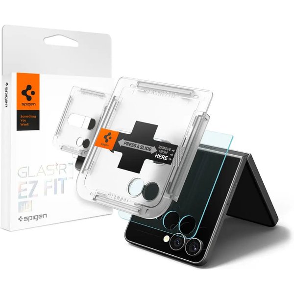 Spigen GLAS.tR EZ Fit HD Galaxy Z Flip 7 Screen Protector 1 Pack