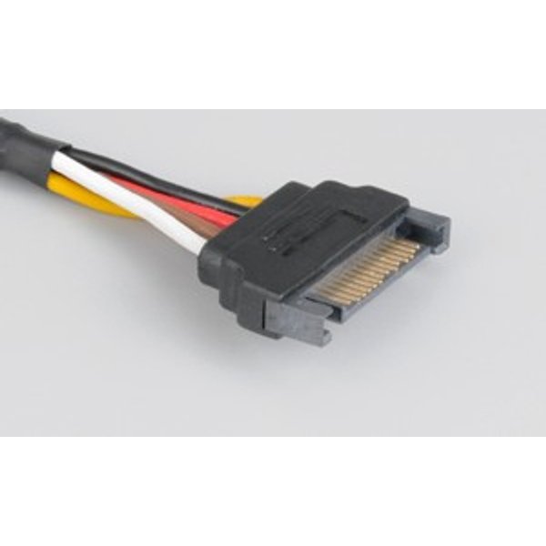 Akasa Sata Power Cable Extension Black 0.3 m