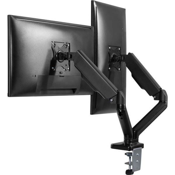 ProperAV Dual Swing Arm PC Monitor Mount Gas Spring Pneumatic Arms 19&
