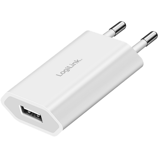 LogiLink USB-A charger. 5 W. 1-port. 1x USB-A. White