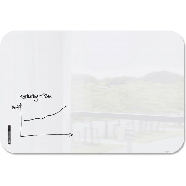 Sigel Artverum Magnetic Glass Board With Rounded Corners 1500x1000mm