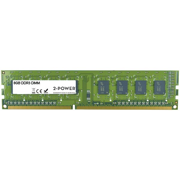 2-Power 8GB MultiSpeed 1066/1333/1600 MHz DIMM Memory - replaces 2PDPC