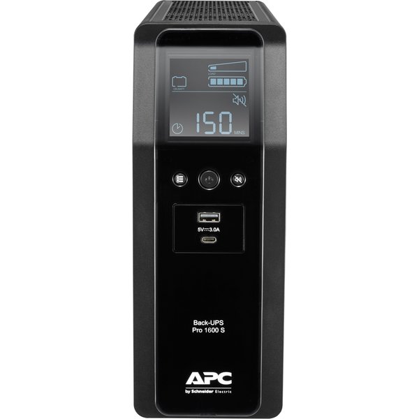 APC Back-UPS Pro. 1600VA/960W. Tower. 230V. 8x IEC C13 outlets. Sine W